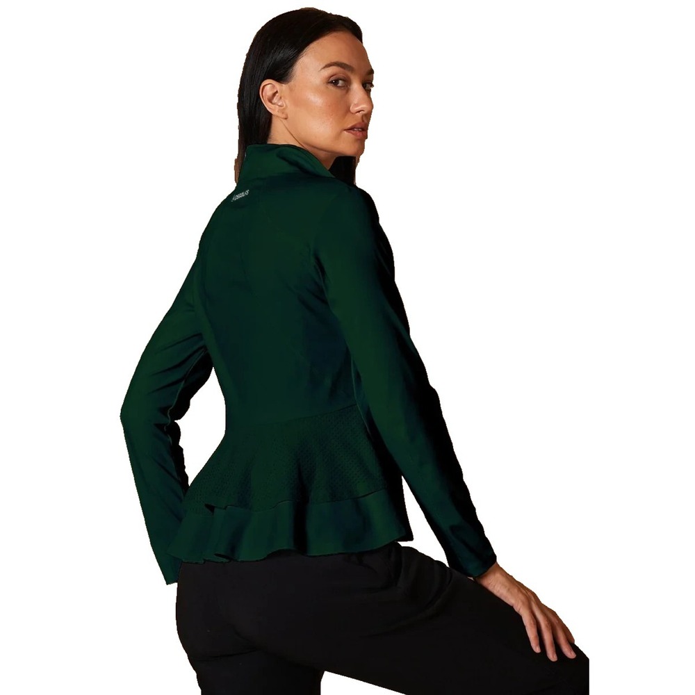 ACEGOLFS Jacket Women's Medium More Than Basic Ruffle Golf Jacket Sun Protection